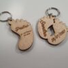 Grabado láser Llaveros de madera Algarin