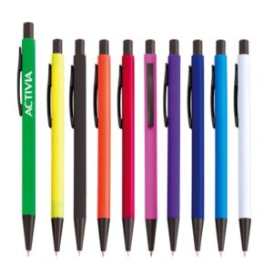 Bolígrafos de plastico personalizados economicas en algarin