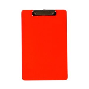TABLA DE PLáSTICO PARA DOCUMENTOS. MOD. 10-DK-074 ROJO