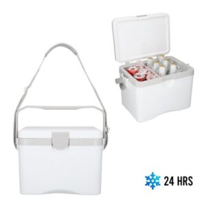 Hieleras promocionales con logotipos creativos y algarin