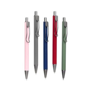 Boligrafos de plastico personalizados con grabado láser algarin