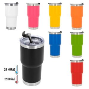 Termos promocionales de metal para corporativos urgentes