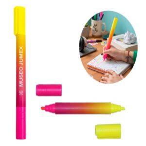 MARCADOR DE PLÁSTICO CON DOS COLORES DUO MEGA MARKY A3198 Mod. 02-A3198