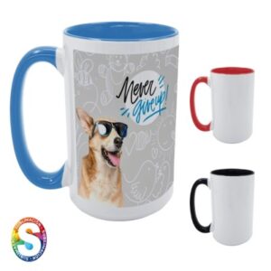 TARRO BICOLOR PARA SUBLIMACIÓN 15 OZ DAFNE A3249 Mod. 02-A3249